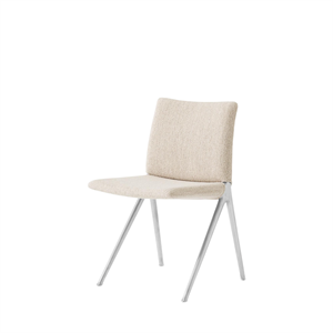 Chaise de Salle à Manger &Tradition Kape IF7 en Aluminium Poli /Barnum 101