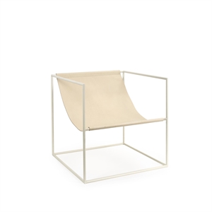 Valerie Objects Solo Seat Fauteuil Blanc/Cuir