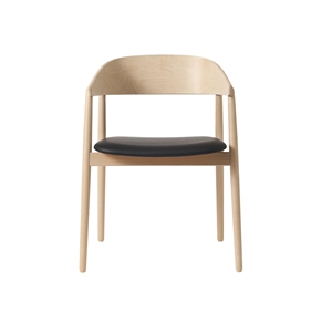 Chaise de Salle à Manger AC2 d'Andersen Furniture, Chêne Pigmenté Blanc/ Noir