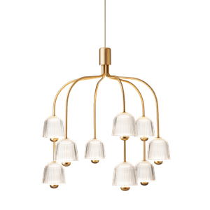 Laiton Nuura Asteea 9 en Laiton Satin/transparent Transparent