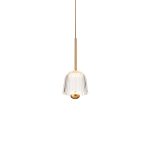 Suspension Nuura Asteea 1 en Satin Laiton/ Transparent