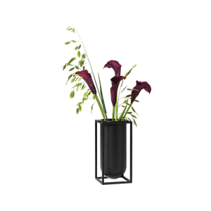 By Lassen Cube Lily Vase Noir