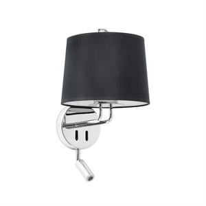 Faro MONTREAL Applique Murale Orientable Chrome/ Noir