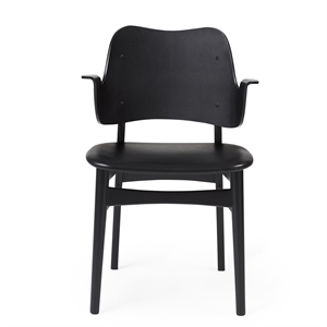 Warm Nordic Gesture Chaise de Table à Manger avec Rembourrage D'assise Bouleau Teinté Noir/Prescott 207