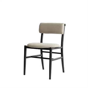 Chaise de Salle à Manger Nama 101 Copenhagen, Café, Noir/lin