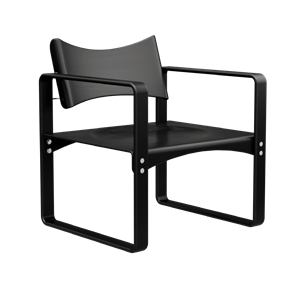 Chaise de Salle à Manger Verner Panton Série 270 F avec Accoudoirs , Noir