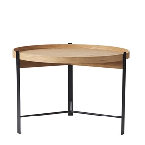 Warm Nordic Compose Table Basse Ø70 Chêne/Noir