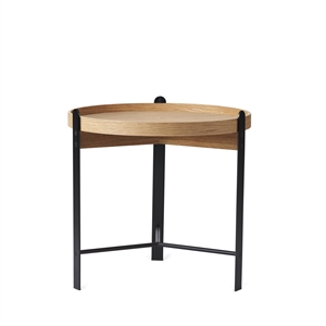 Warm Nordic Compose Table Basse Ø50 Chêne/Noir