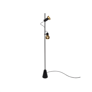 Trizo 21 2Thirty Floor 2 Lampadaire Dimmable Noir/ Bague Or