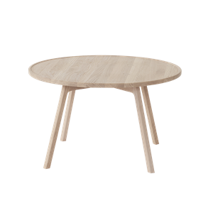 Table Basse Andersen Furniture C2 Ø80 Chêne Pigmenté Blanc