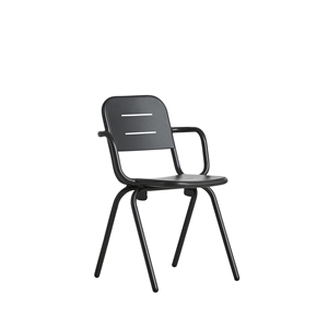Woud Ray Café Chair M. Accoudoirs Noir