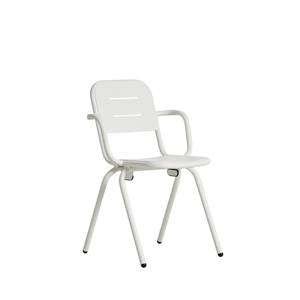 Woud Ray Chaise de Café M. Accoudoir Blanc