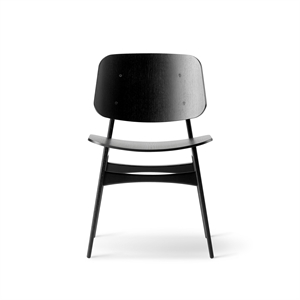 Fredericia Furniture Søborg Chaise de Table à Manger en Bois Laqué Noir