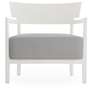 Fauteuil D'extérieur Kartell CARA MAT Blanc/ Gris