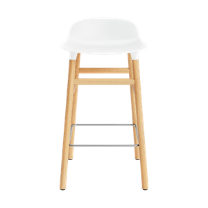 Normann Copenhagen Form Tabouret de Bar H65 cm Blanc/ Chêne