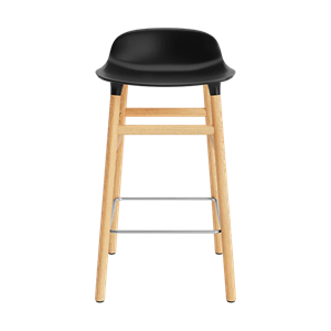 Normann Copenhagen Form Tabouret de Bar H65 cm Noir/ Chêne