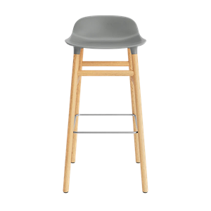 Normann Copenhagen Form Tabouret de Bar H75 cm Gris/Chêne