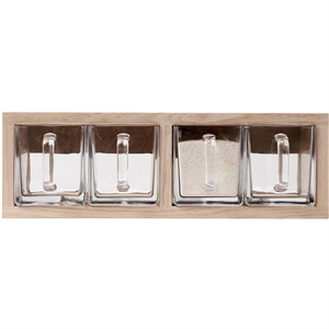 Andersen Furniture A-Organizer 1 Etagère Chêne Laqué Blanc mat/Verre