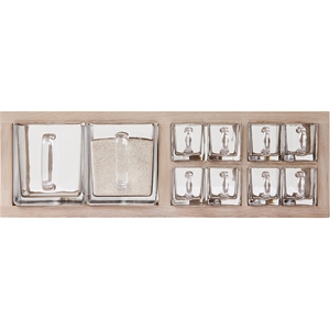 Andersen Furniture A-Organizer 2 Etagères Chêne Laqué Blanc mat/Verre