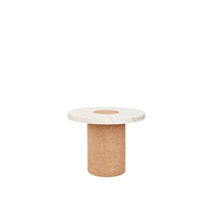 Table D'appoint/table Basse Frama Sintra , Grand, en Marbre Blanc et Liège