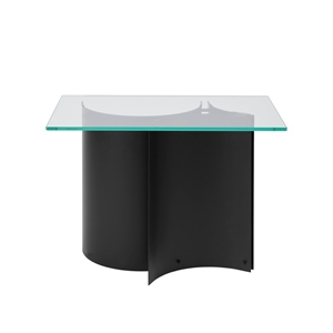 Table D'appoint Kristina Dam Studio Curated en Acier/verre Revêtu de Poudre Noir