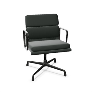 Fauteuil de Bureau Pivotant Vitra Soft Pad EA 208, Coloris Jade/ Noir Profond