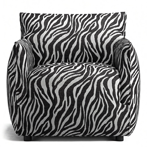 Decotique Le Petite Fauteuil Zebra/ Noir/ Blanc