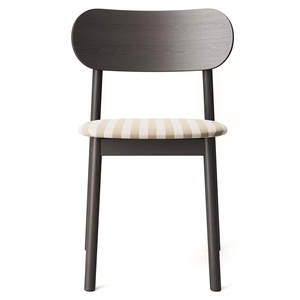 Chaise de Salle à Manger Decotique Elephant en Chêne Foncé/ruban Doux