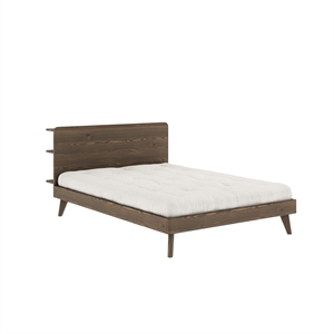 Cadre de Lit Karup Retreat 140x200 Brun Caroube