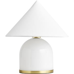 Decotique Opalia Lampe de Table Blanche/Opale