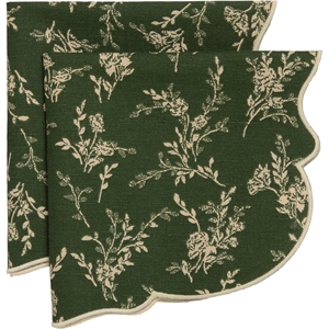 Decotique Gia Serviette Lot de 2 Vert