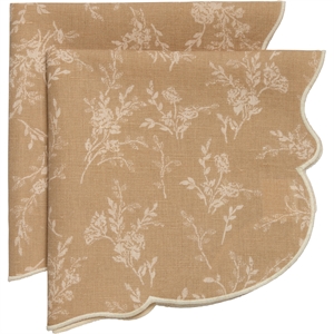 Decotique Gia Serviette Lot de 2 Beige