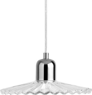 Suspension Decotique Clara Transparent/ Chrome