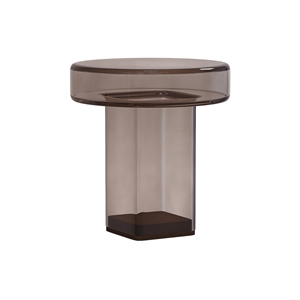 NORR11 Table D'appoint Naked H49 Fumé/Verre