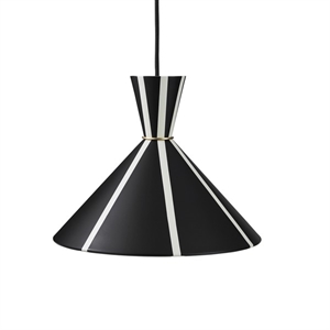 Warm Nordic Bloom Stripe Suspension Noir/Blanc Chaud