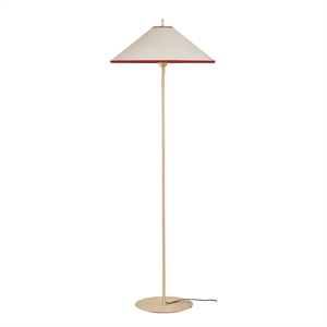 Edgeform Tafta Lampadaire Ø52 Rouge/Off-White