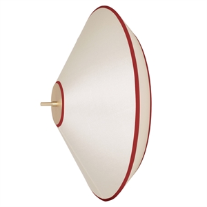 Edgeform Tafta Lampe Murale/plafonnier Ø52 Rouge/Off-White