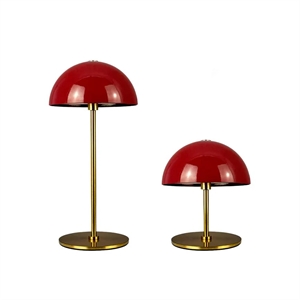 Lampe à poser LED Dyberg Larsen ALONG Mini (lot de 2), rouge foncé/ Laiton