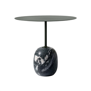 Table Basse Ovale &Tradition Lato LN9 en Marbre Vert foncé/Verde Grigio