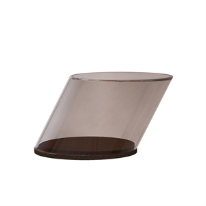 Table Basse Inclinable NORR11, Finition Fumée/verre