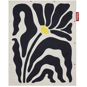 Tapis Fatboy Flying Carpet 140x180 cm Crème Botanique/Noir