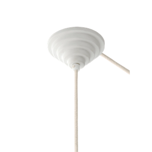 Rosette d'escalier en céramique Moebe Blanc