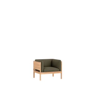 Fauteuil modulaire Moebe Chêne/Re-laine 977