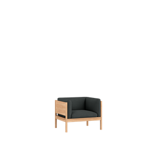 Fauteuil modulaire Moebe Chêne/Re-laine 987