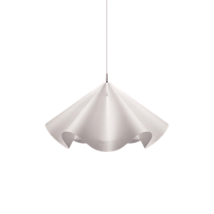 Suspension Moebe Sinuate Grand Blanc/ Acier Inoxydable