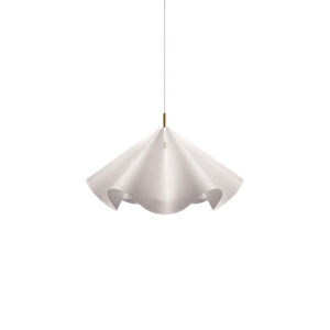 Suspension Moebe Sinuate, Blanc moyen/Laiton