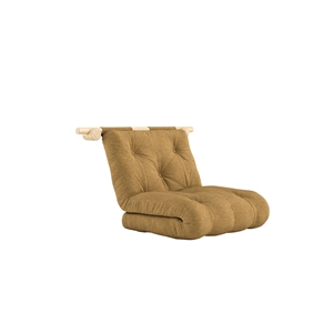 Canapé-lit Karup avec Matelas 75x200 Brut/643 Ocre Doré