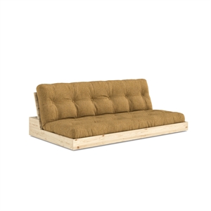 Canapé-lit Karup Base avec matelas 5 couches Brut/643 Ocre doré