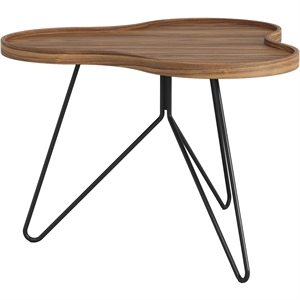 Table Basse Swedese Flower Mono 66x45 Noir/ Noyer