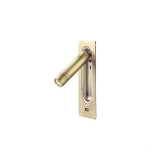 Applique Murale Marset Ledtube avec Port USB , Bronze